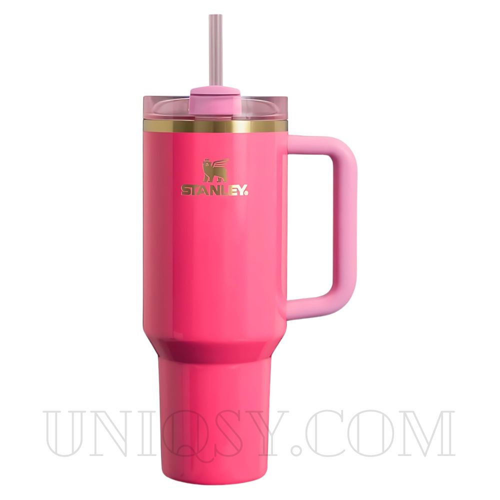 The Quencher Stanley Neon 40 OZ Tumbler Cup