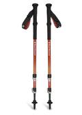 Black Diamond Trail Back Trekking Poles, Pair of 2 Lightweight Collapsible Aluminum Hiking Sticks for Trekking & Backpacking, Burnt Sienna